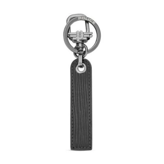 Police Enzo Mens Leather W/Wings Doghook